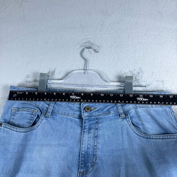 Nuon Skinny Jeans Denim Stretch Light Wash Five Design Pockets Womens Blue SZ 34 - Picture 9 of 12